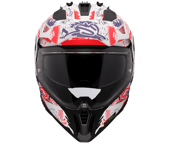 MX702 PIONEER II FANTASY Matt White Red Blue